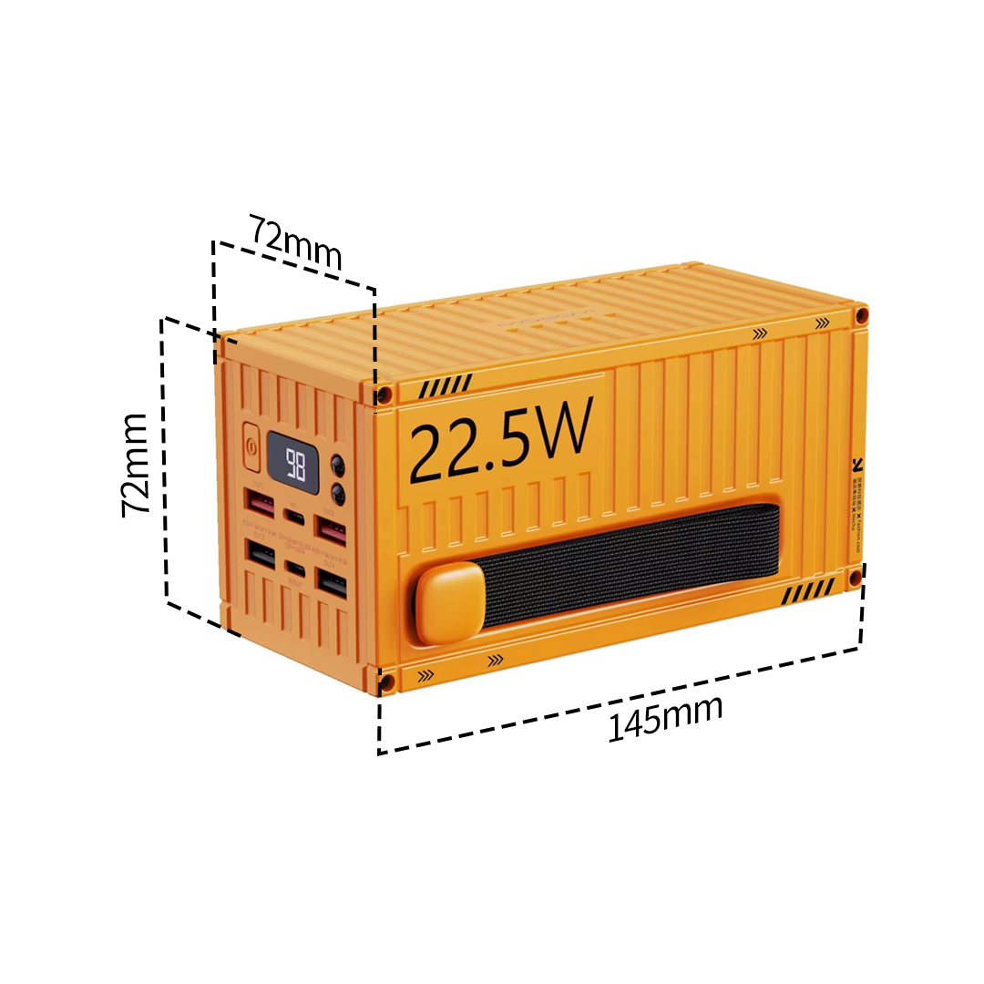 MUV PowerVault 50000mAh Power Bank dimensions — 72mm × 72mm × 145mm